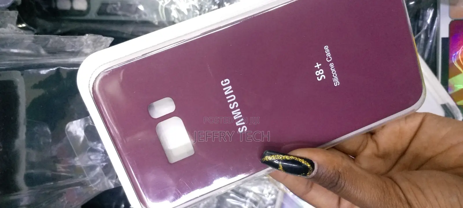 Silicone Case for Samsung Galaxy S8 Plus Maroon
