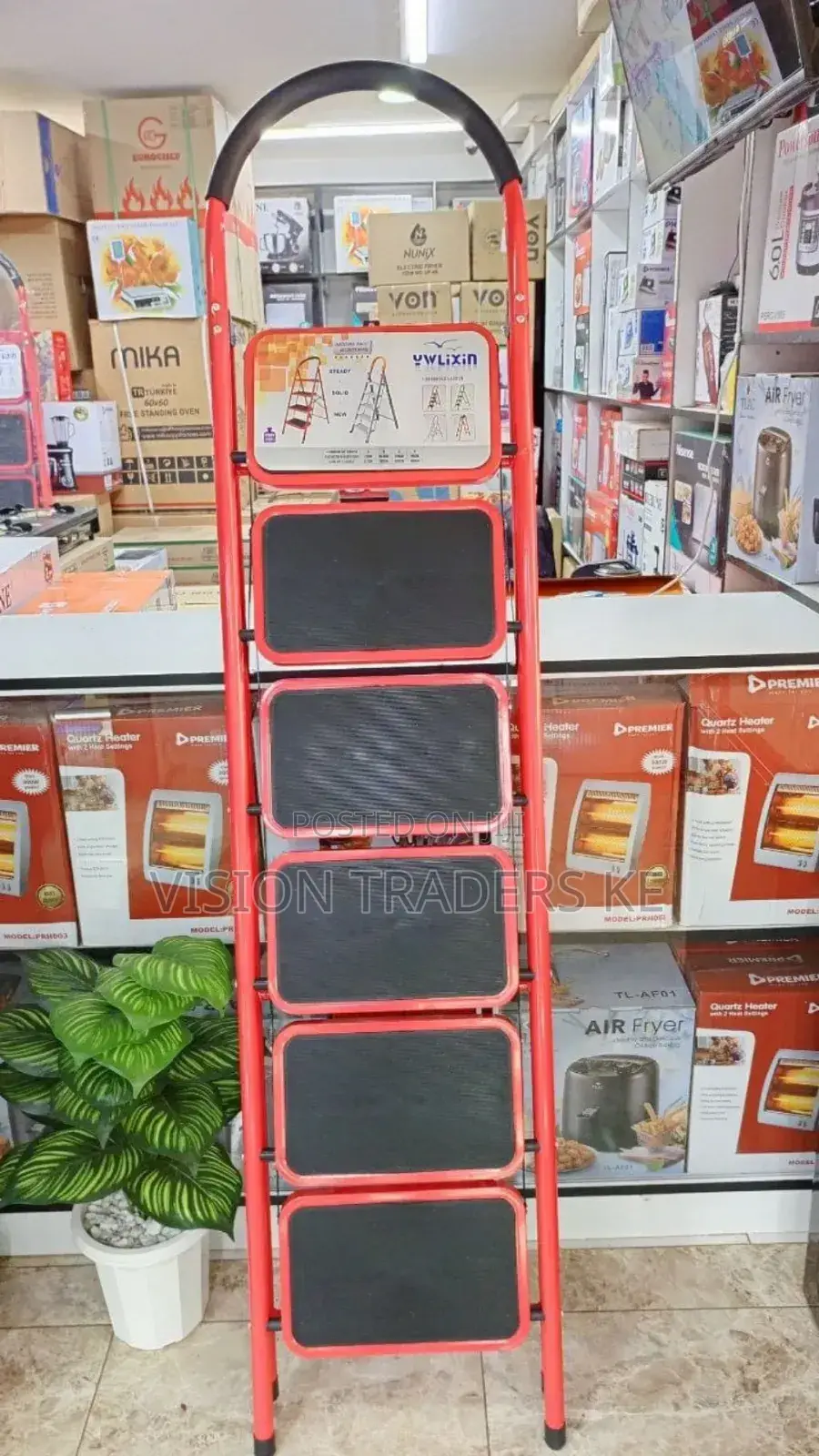 Ladder Step Ladder Steel Ladder Foldable 5 Steps