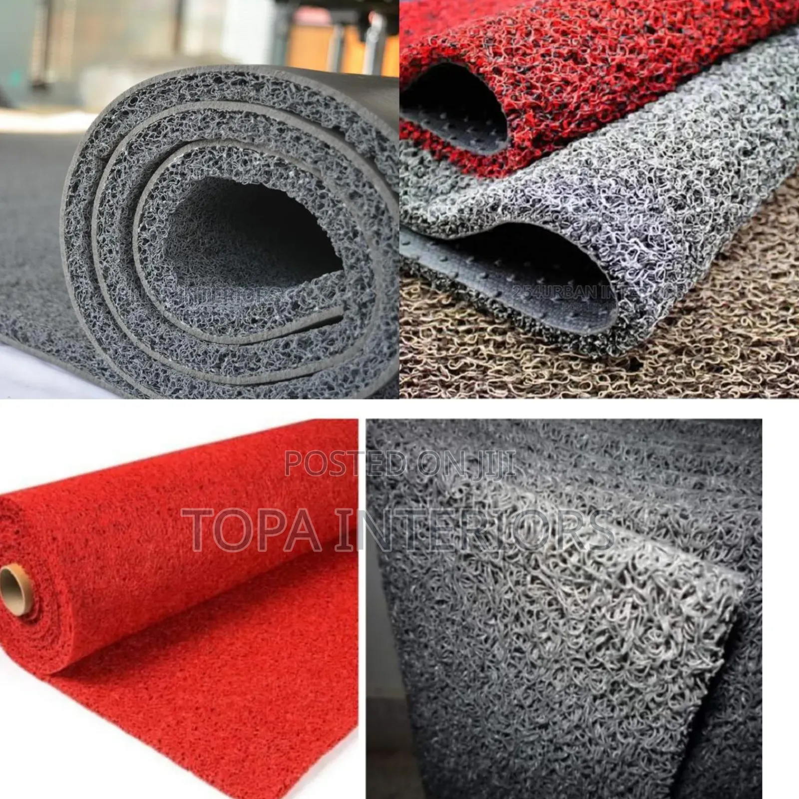 Water Resistant PVC Antislip Rubber Mats PVC Spaghetti Antislip Mats