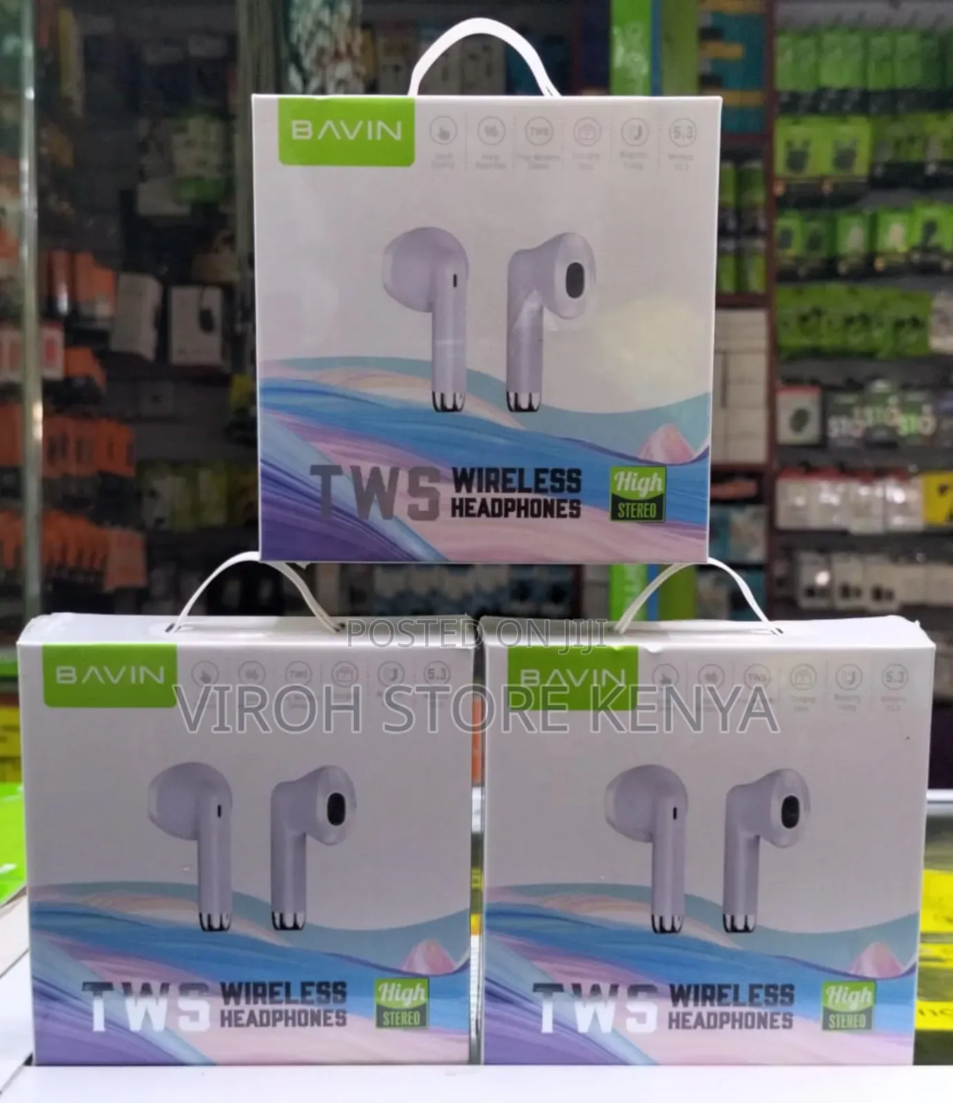 Bavin TWS Bluetooth Airpods Super Bass Earbuds