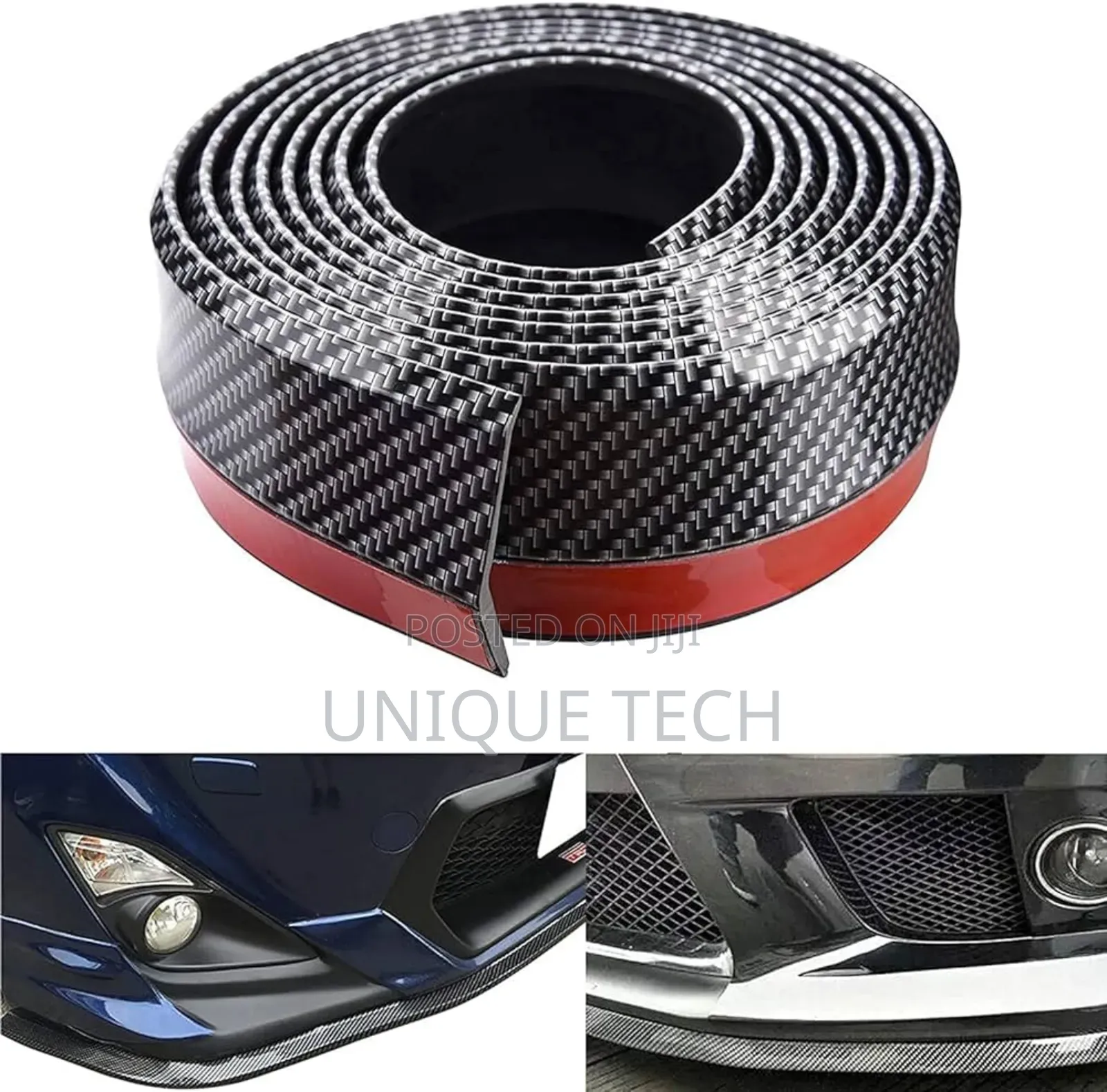 Car Front Lip Protector Carbon Fibre Look