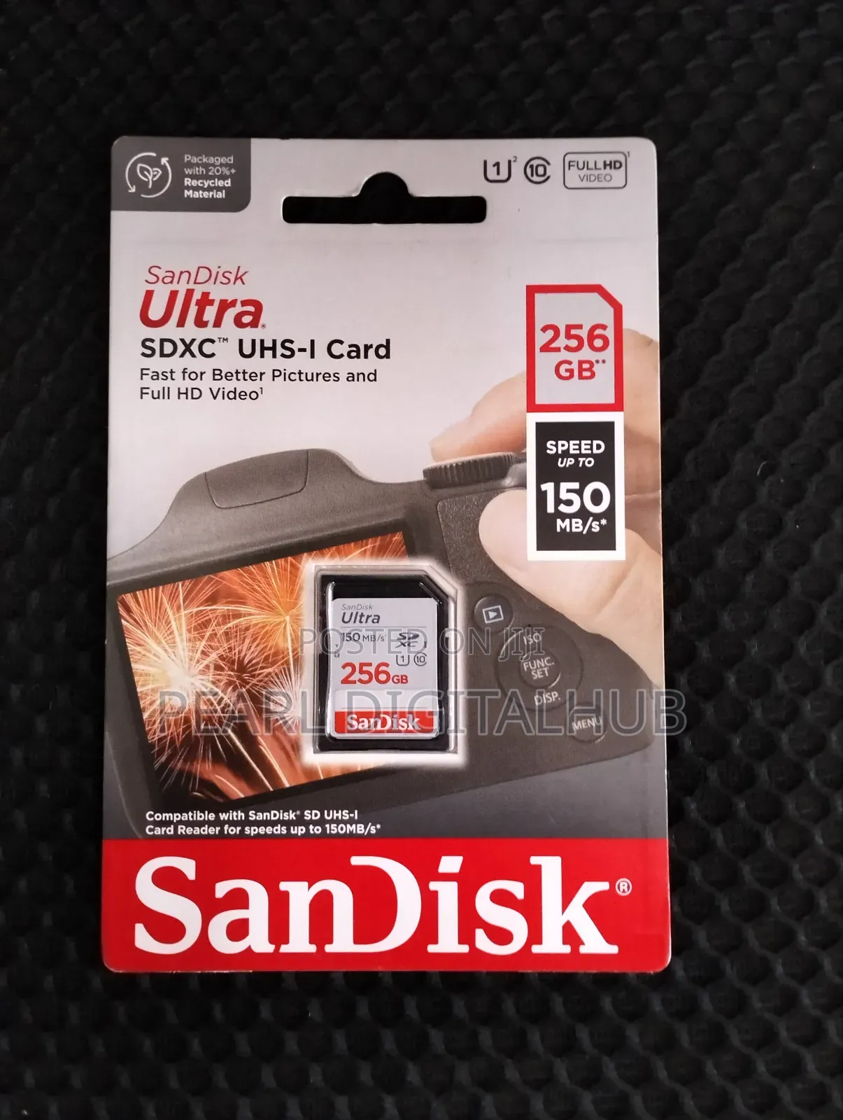 Ultra 256gb Sandisk Memory Card Speed of 150 MBS