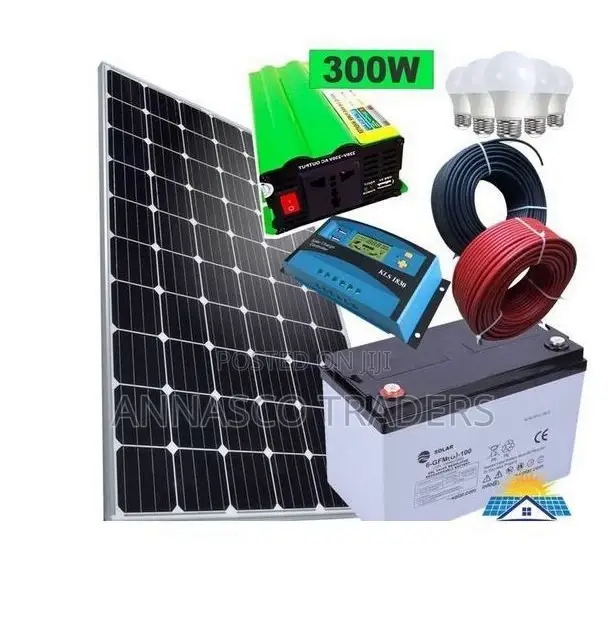COMPLETE Sunlight Solar 100 Watts Solar Panel Full Kit