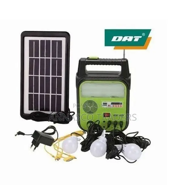 Dat Home Solar Lighting System With FM Radio, USB, Torch, 3