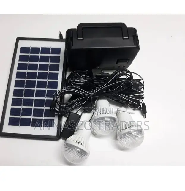Kamisafe Rechargeable Solar Kit With Three Bulbs