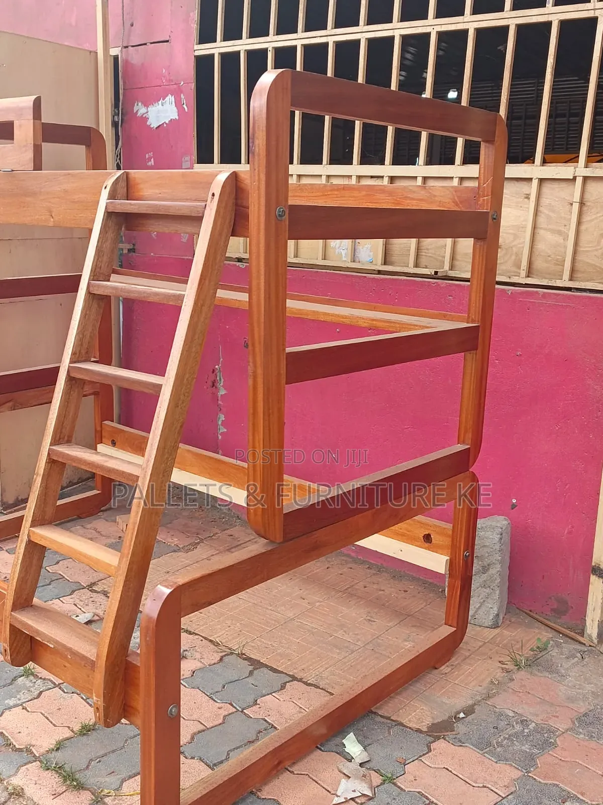 Cosy Mahogany Double Decker Bed