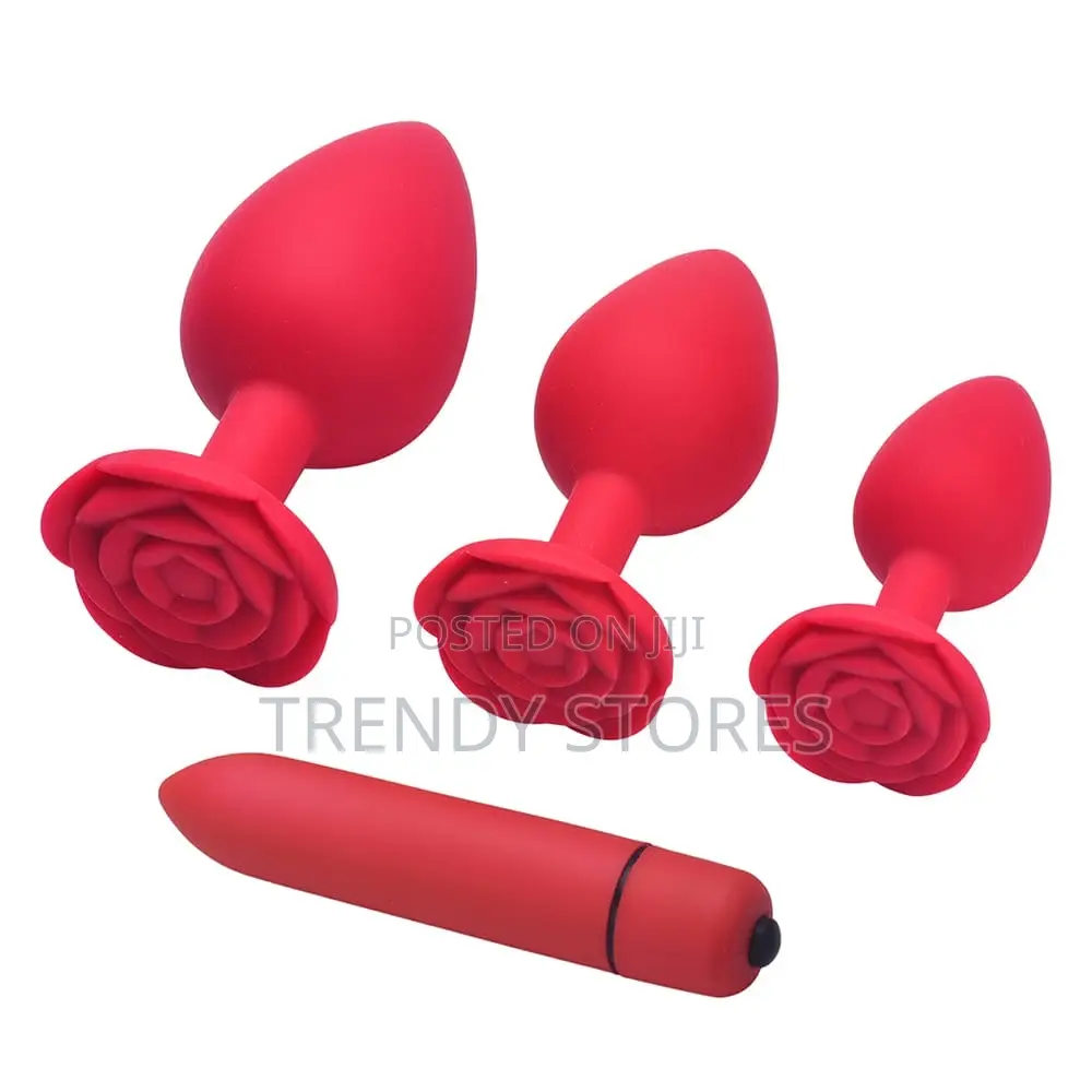 4pcs Silicon Diffrent Sizes Anal Butt Plug