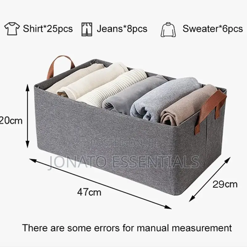 Foldable Clothes Storage Box, Cabinet Organizer