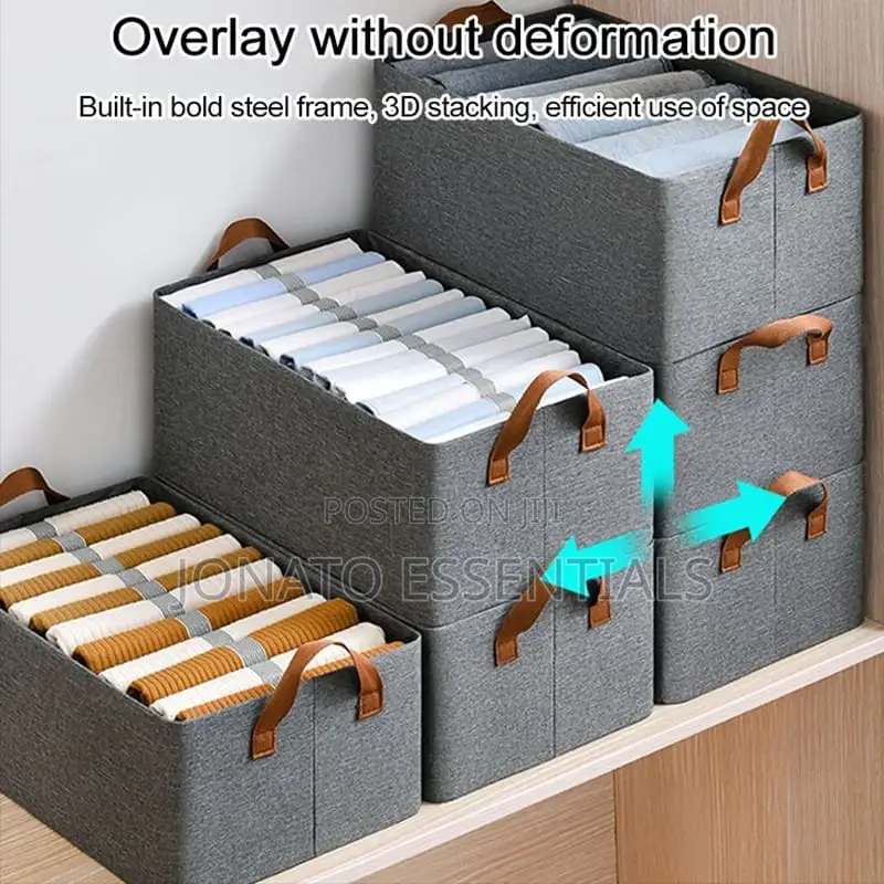 Foldable Clothes Storage Box, Cabinet Organizer