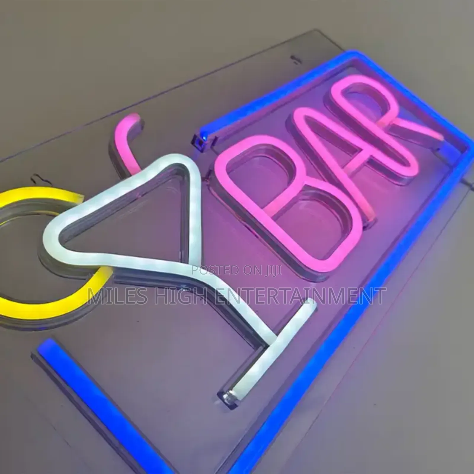 Bar Neon Signage Club Lights