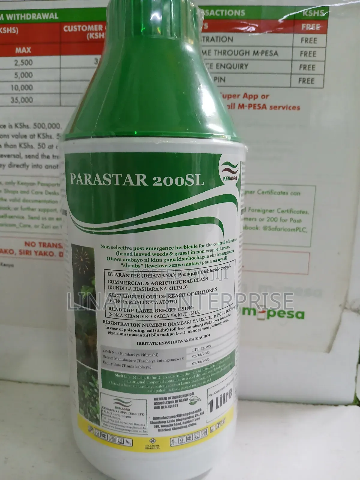 Parastar 200sl Non Selective 1litre