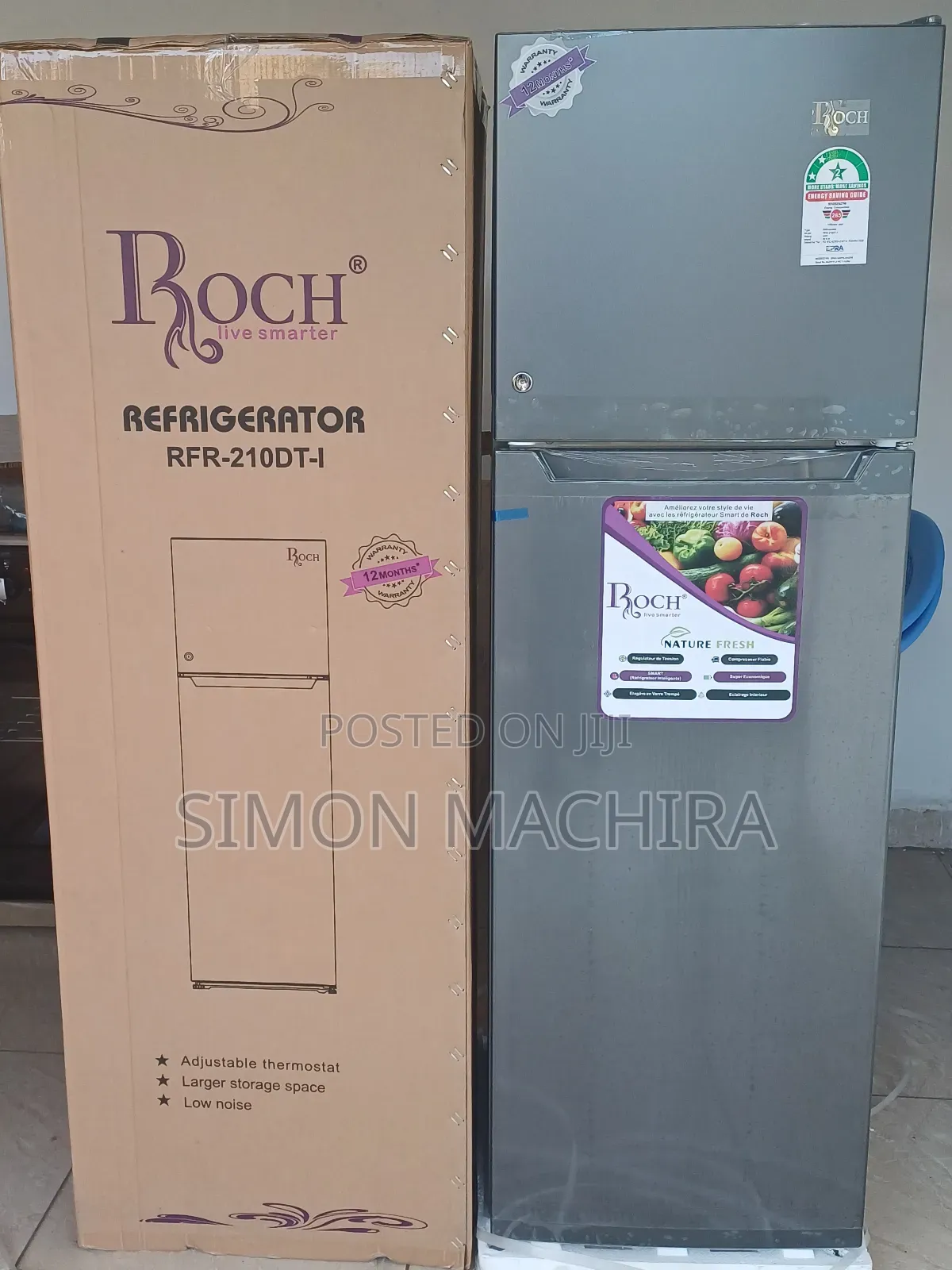 Roch 210dt Refrigerator Double Door