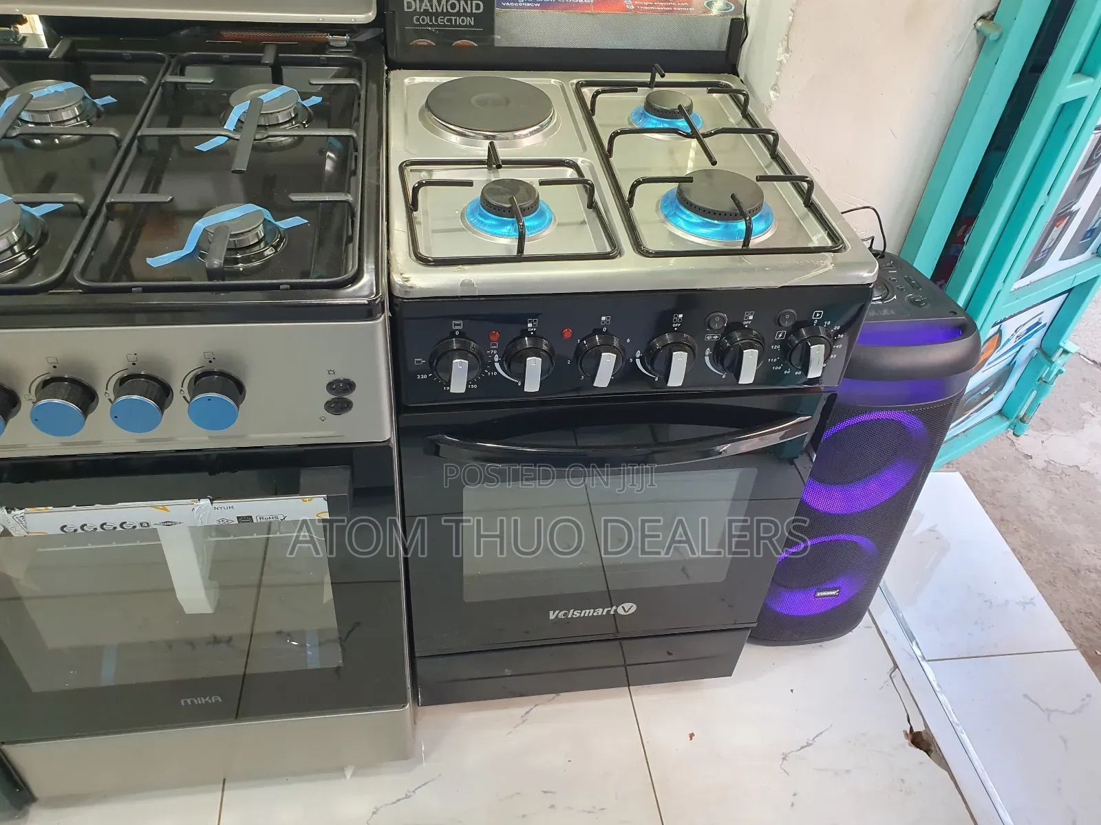 3 Plus 1 Electric Volsmart Standing Electric Oven