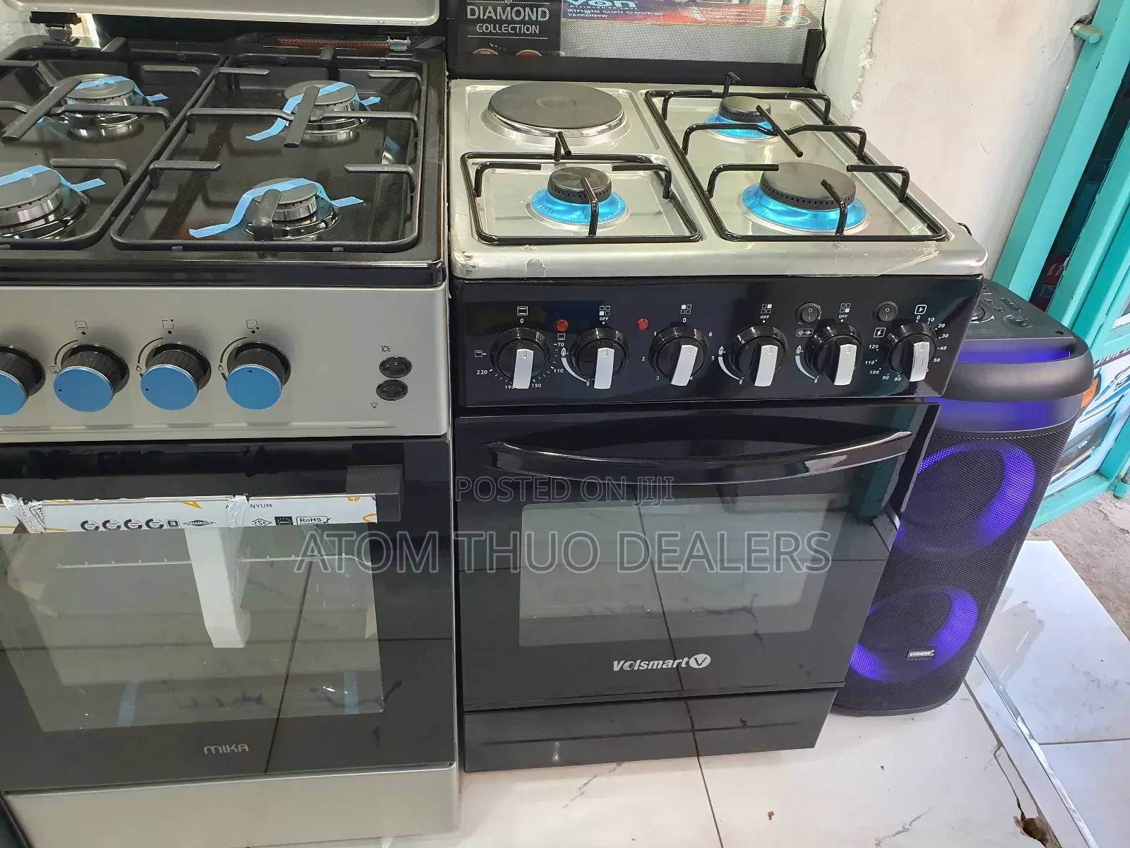 3 Plus 1 Electric Volsmart Standing Electric Oven