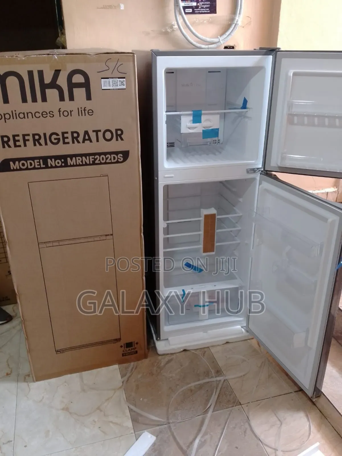Mika 202litres Non Frost Double Door Refrigerator