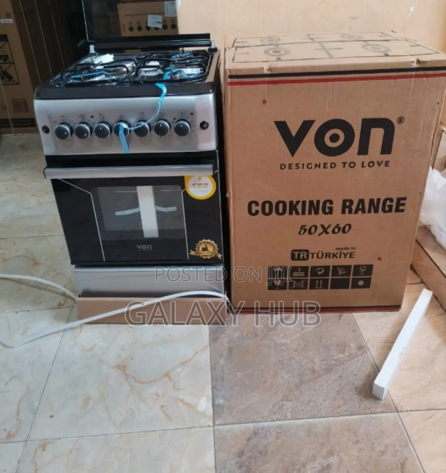 Von 50 By 60 3g+1e Free Standing Cooker With Electric Oven