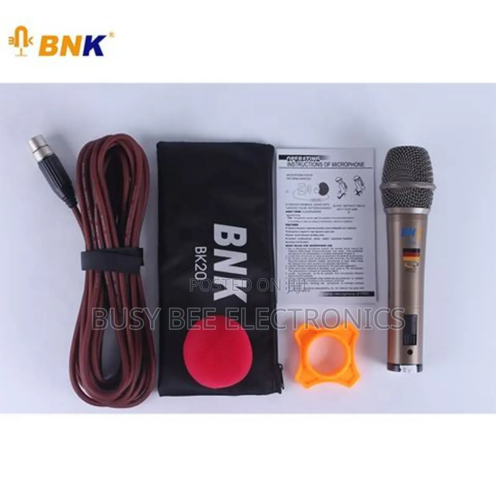 K Metal Body Microphone Wired Dynamic Microphone Bk 20