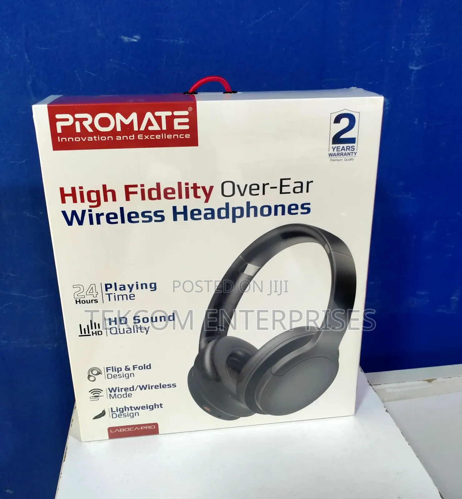 Promate Laboca-Prohigh Fidelity Over-Ear Wireless Headphones