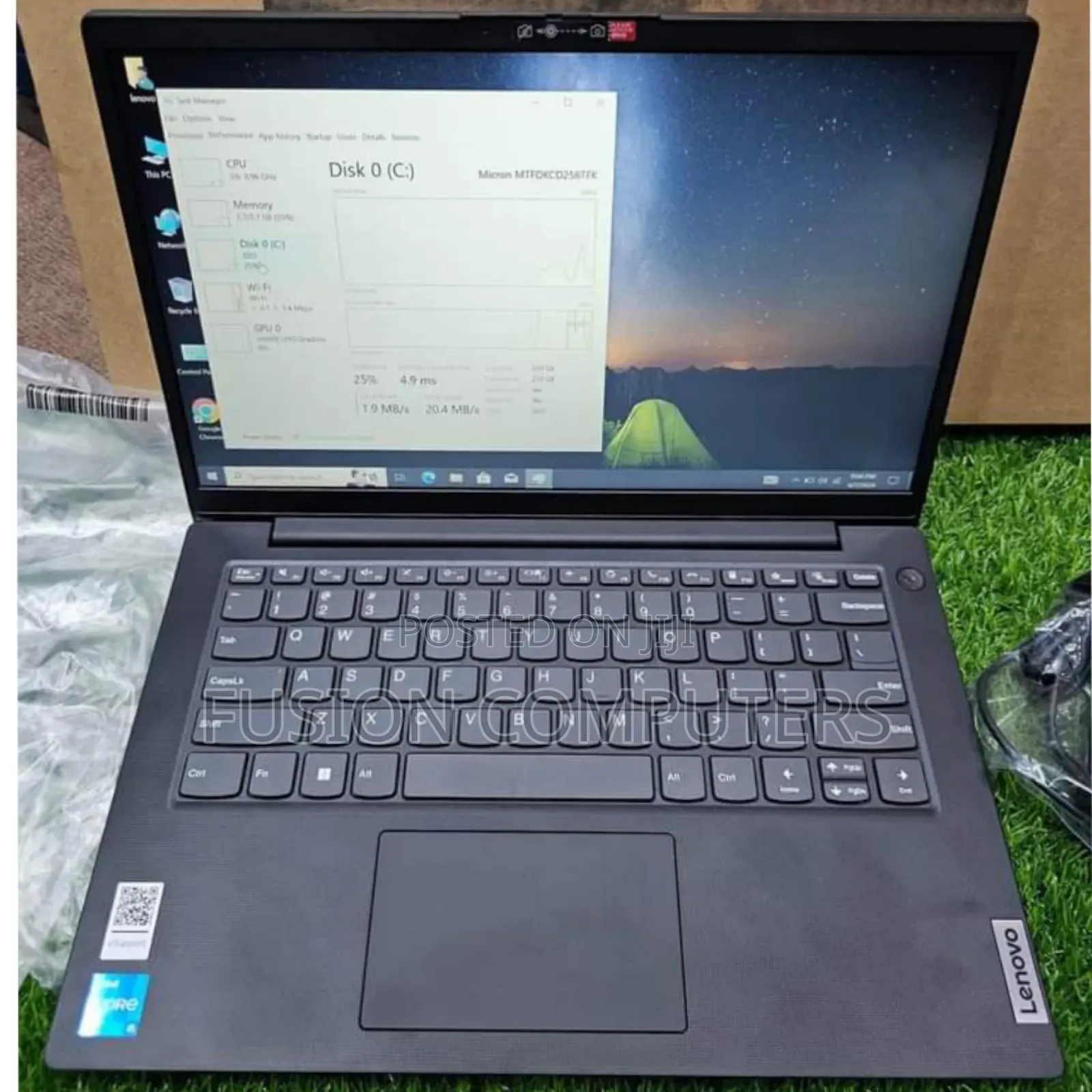 New Laptop Lenovo 4GB Intel Core I3 SSD 256GB