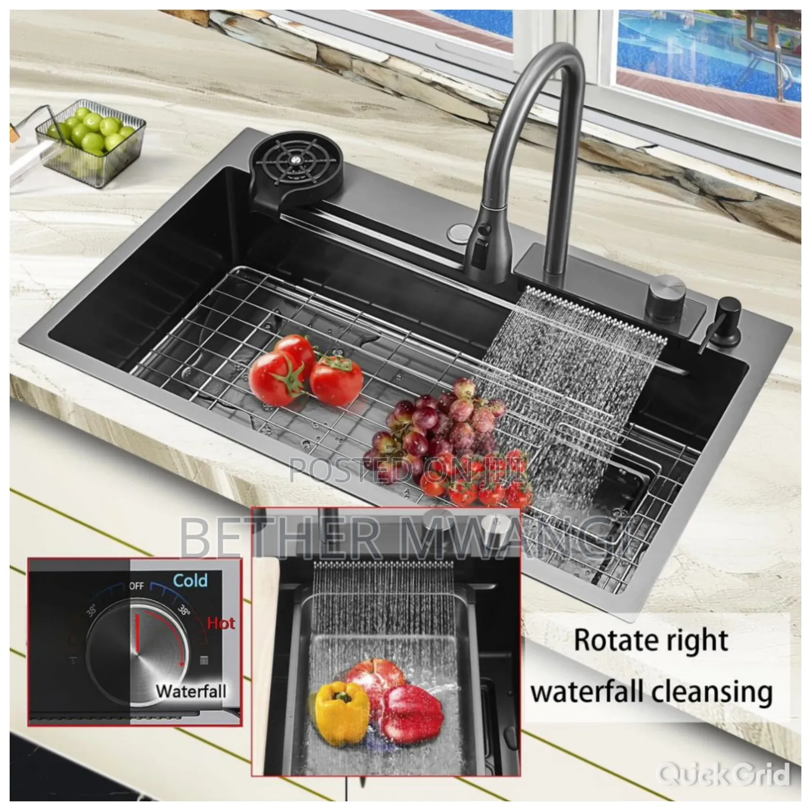 Multifunction- Waterfall Kitchen Sink in Kenya