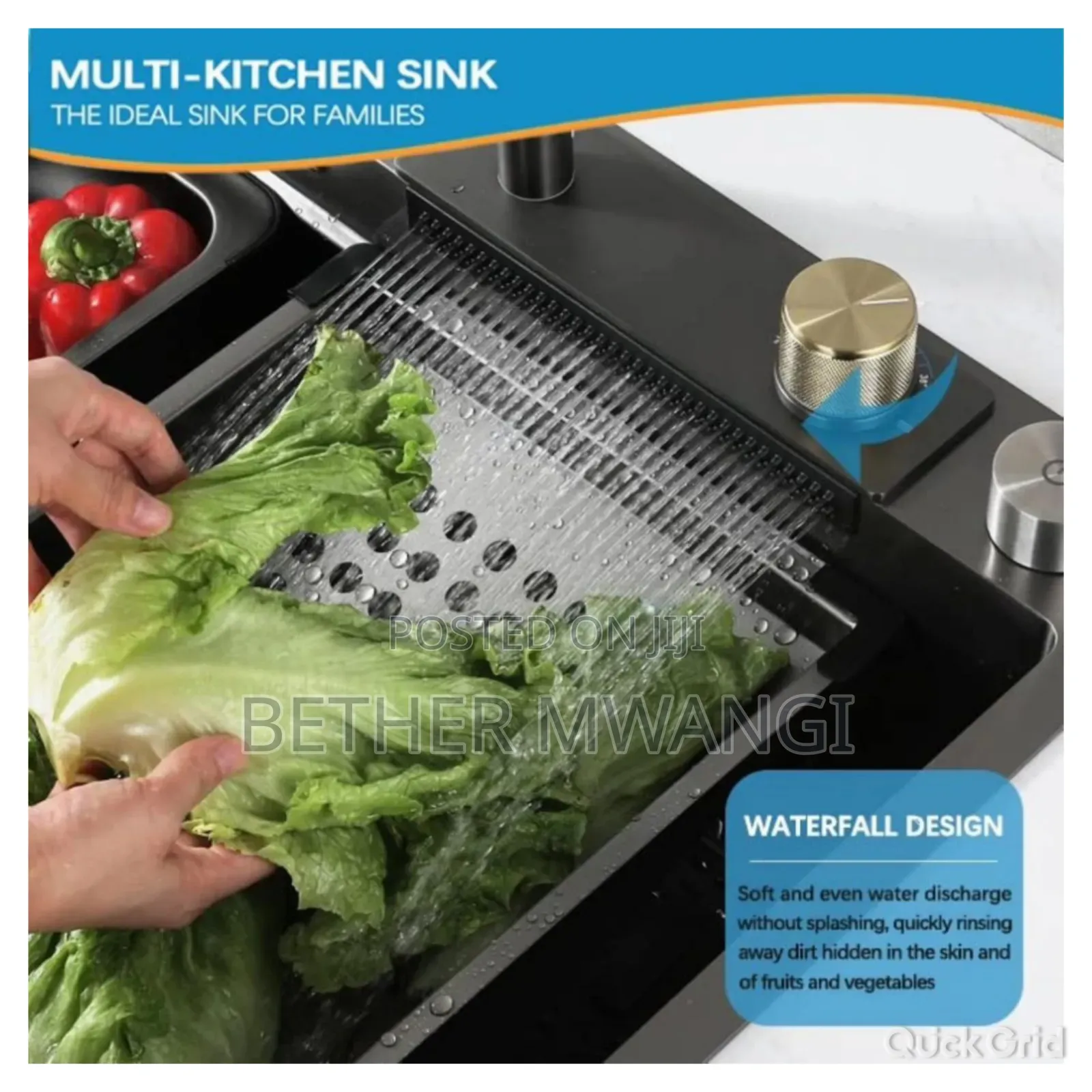 Multifunction- Waterfall Kitchen Sink in Kenya