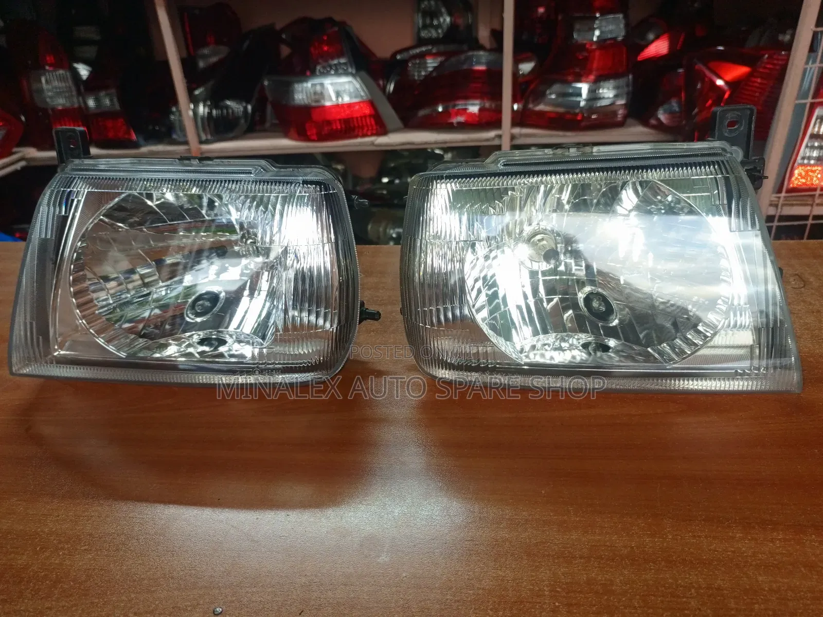 Pajero Mini 2003 Clear Headlights Complete With Bulbs