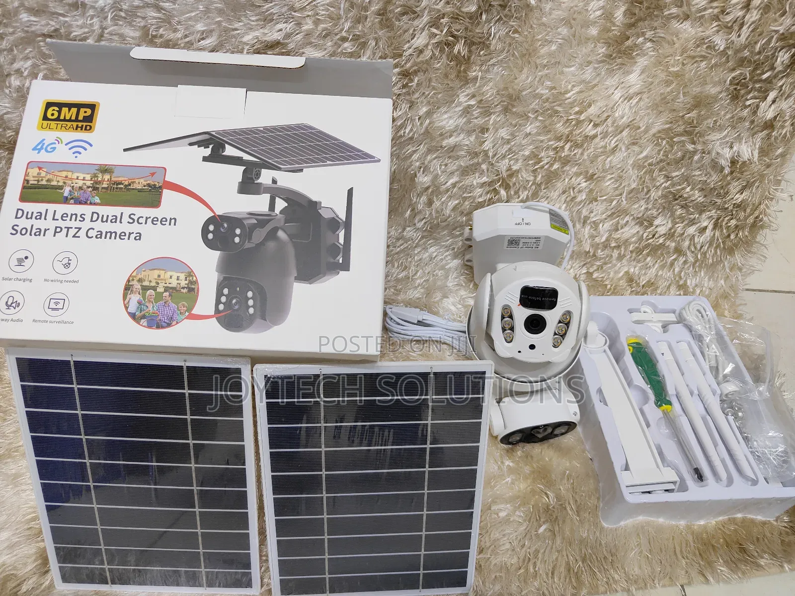 PTZ Pro4g 6MP Ubox Dual Lens Dual Screen Solar PTZ Camera