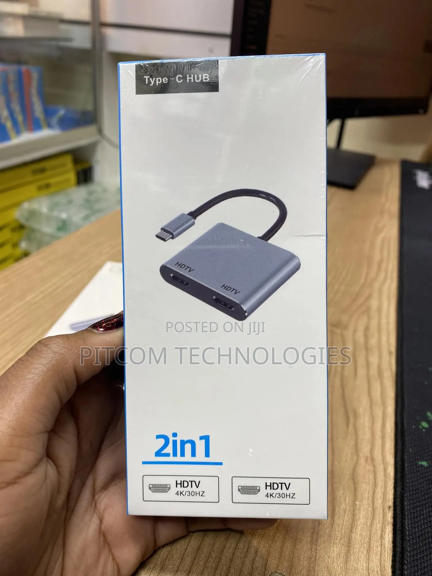 Type- C Hub 2 in 1 Adapter