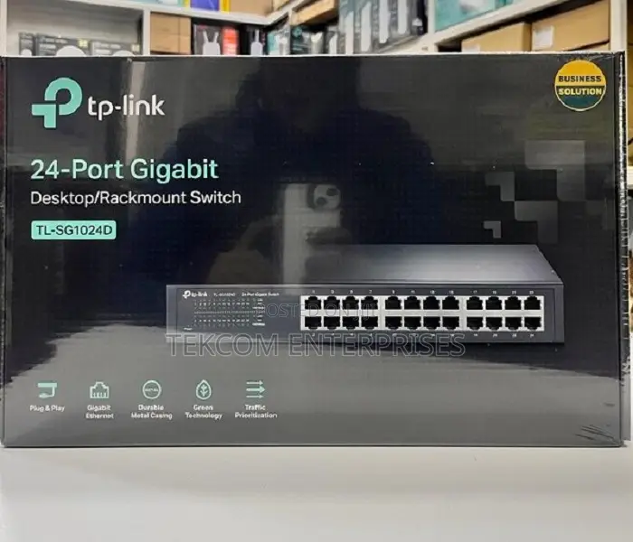 Tp-Link 24-Port Gigabit Desktop Rackmount Switch- Tl-Sg1024d