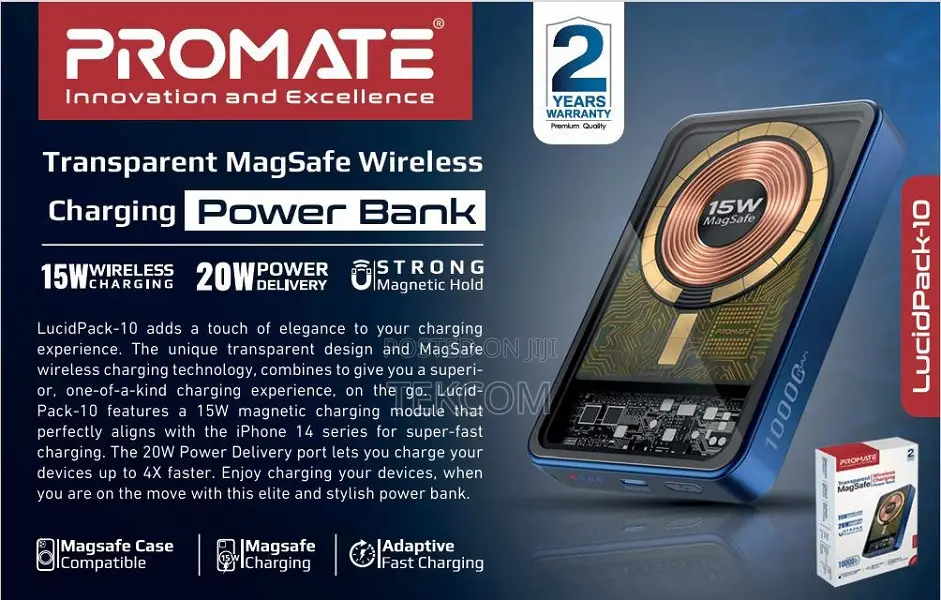 Lucidpack-10.Black Promate Power Bank