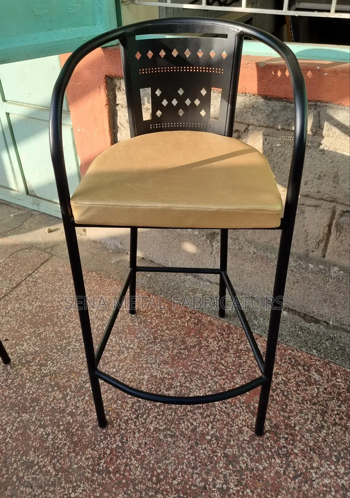High-Quality Laser Cut Powder-Coated High Stools.