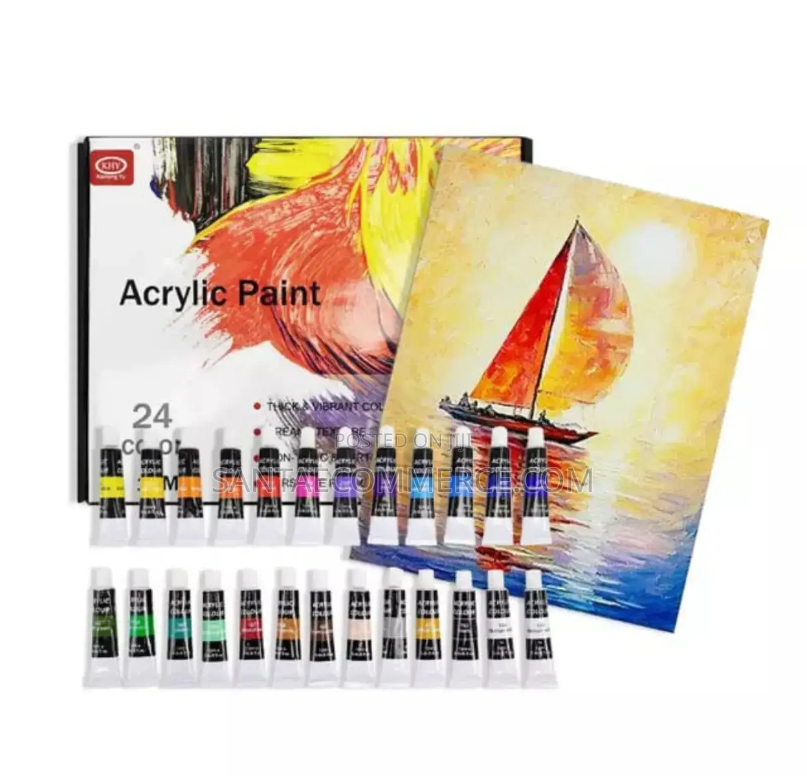 24 PCS Acrylic Paint Set