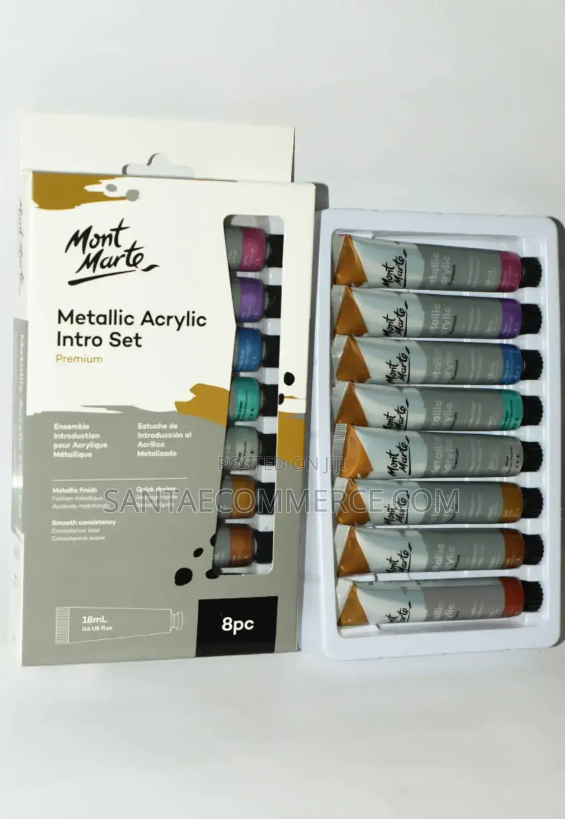 Metallic Acrylic Paint – 8pcs 18ml