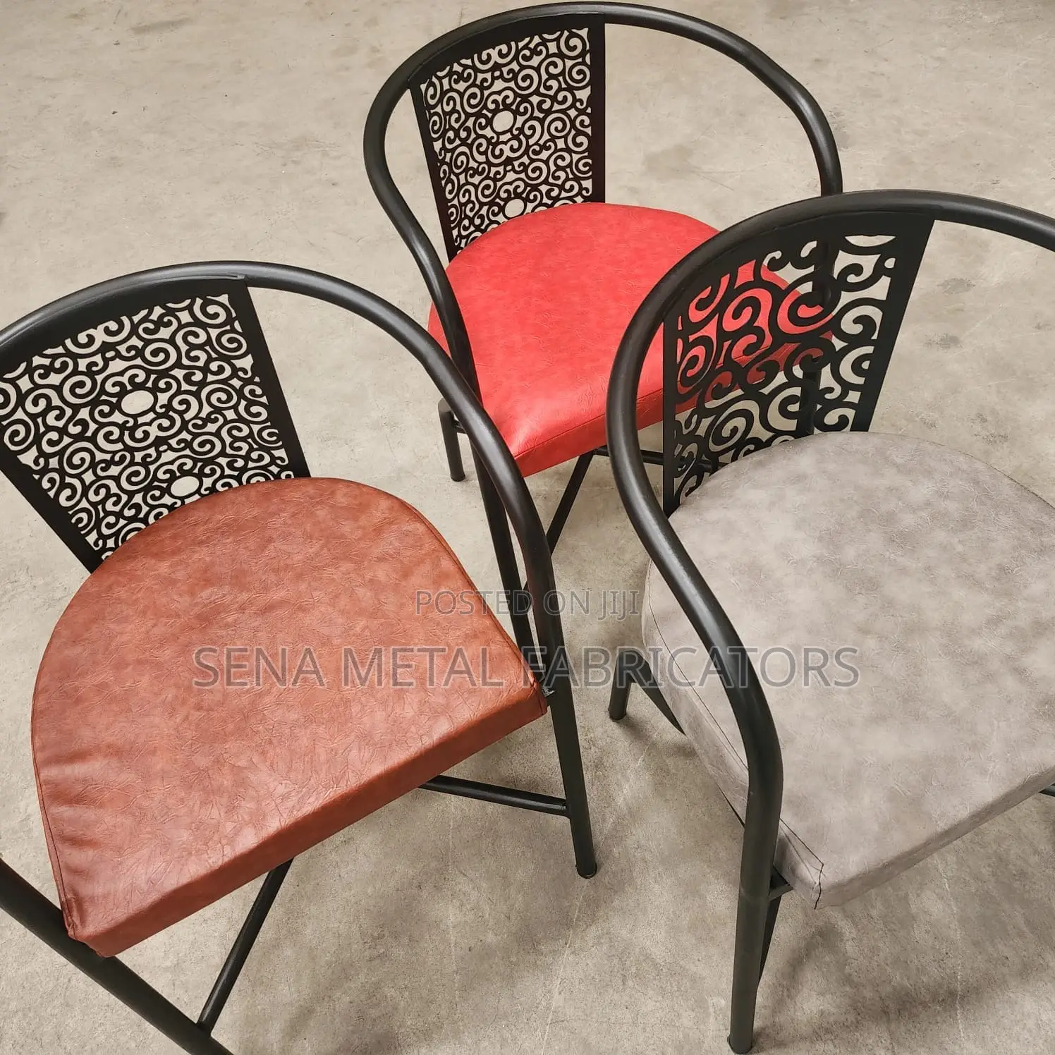 Restaurant Chairs With Powder Coating Finish.
