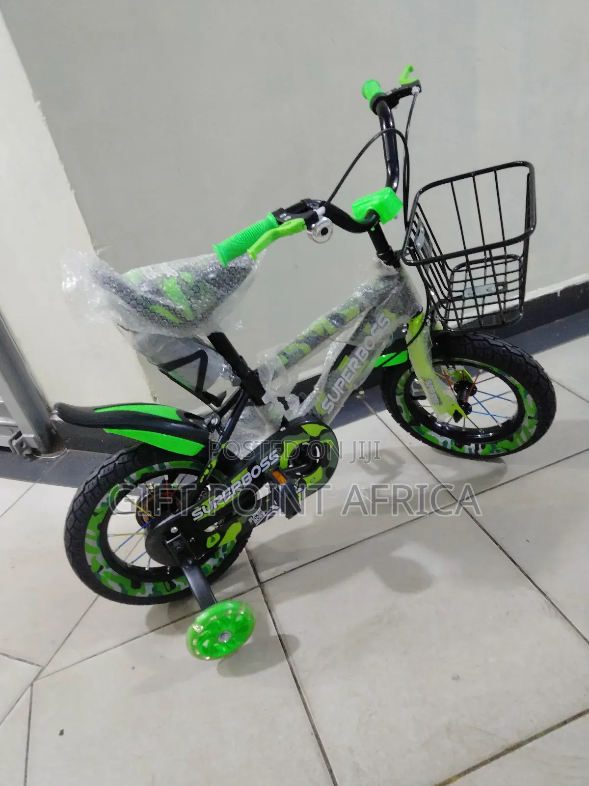 Kids Bike Size 12" With Training Wheels