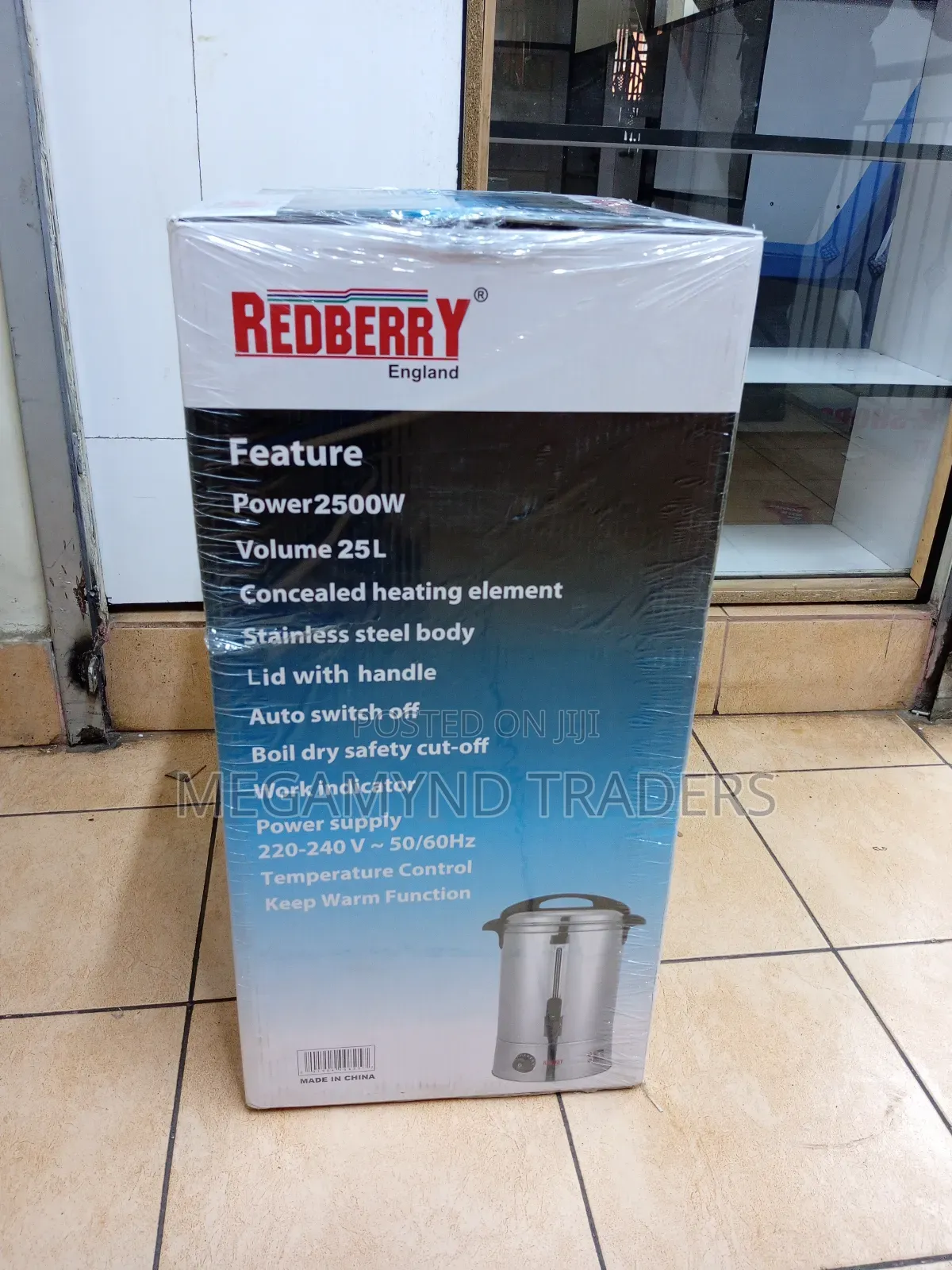 25 LTR Electric Tea Urn/Redberry Electric Tea Urn