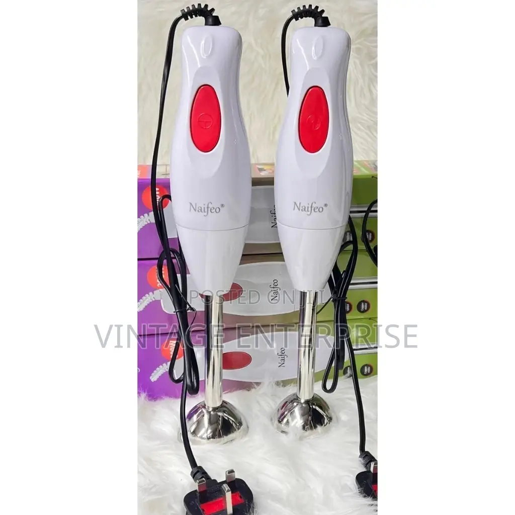 Handblender With Stainless Steel Blade 3 Spin