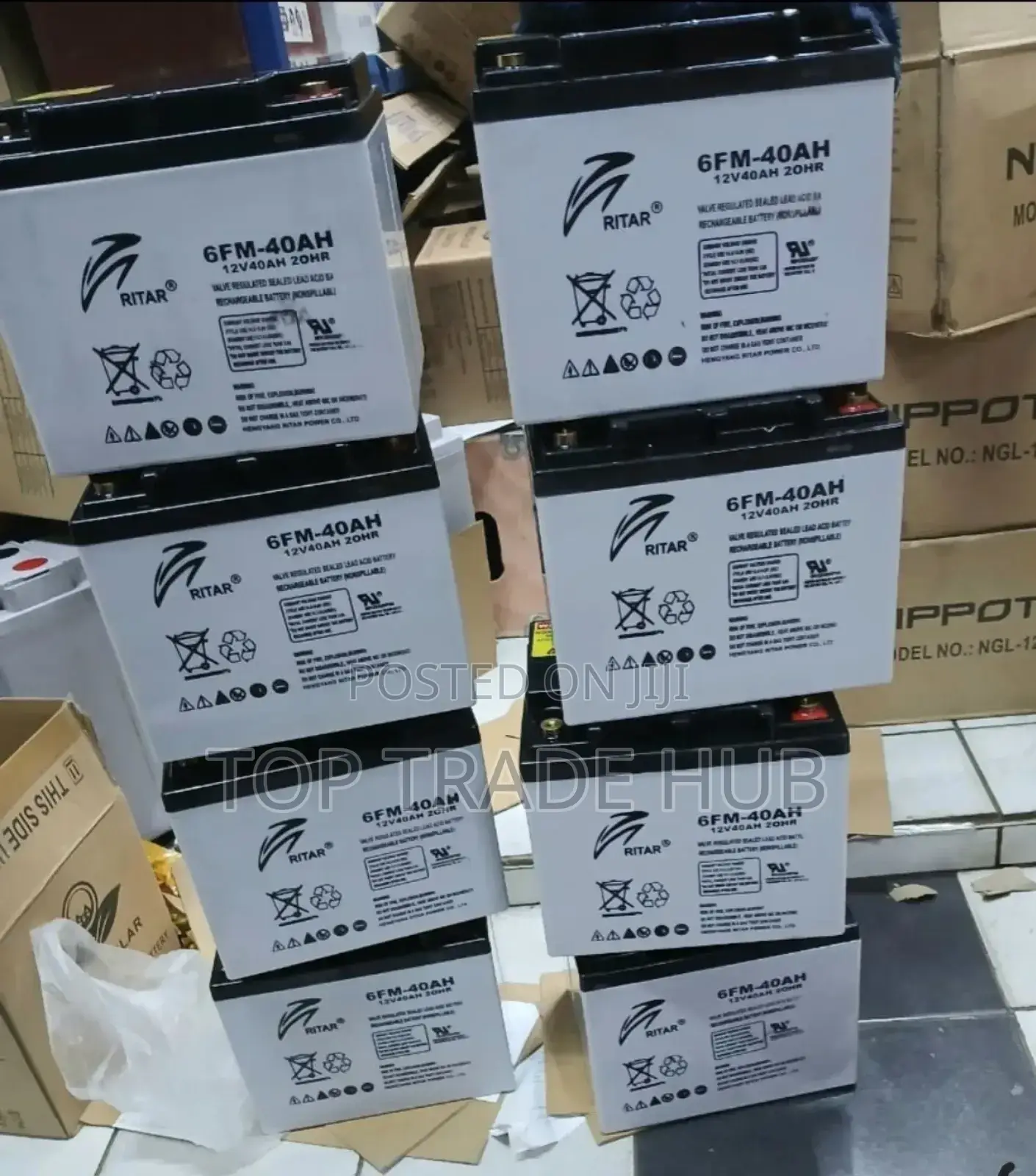Ritar Chloride Solar Batteries 12v 40ah Available