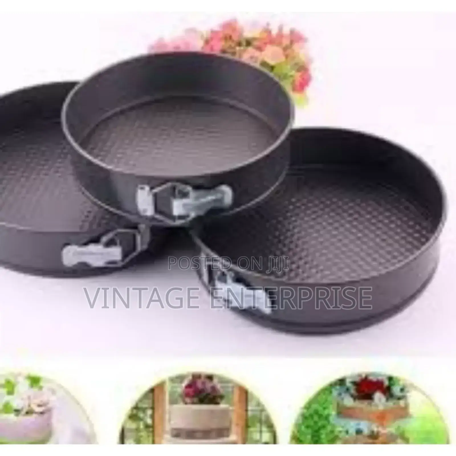 3 Pc Round Adjustable Cake Moulds