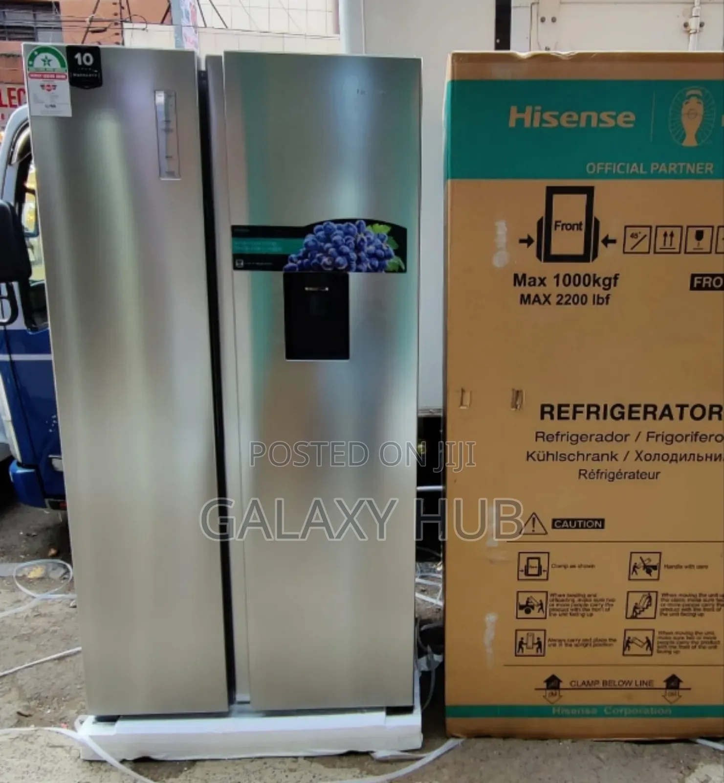 Hisense Side by Side Fridge 518litres No Frost Refrigerator
