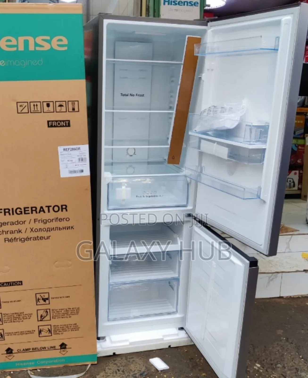 Hisense Double Door Fridge With Dispenser 292litres No Frost