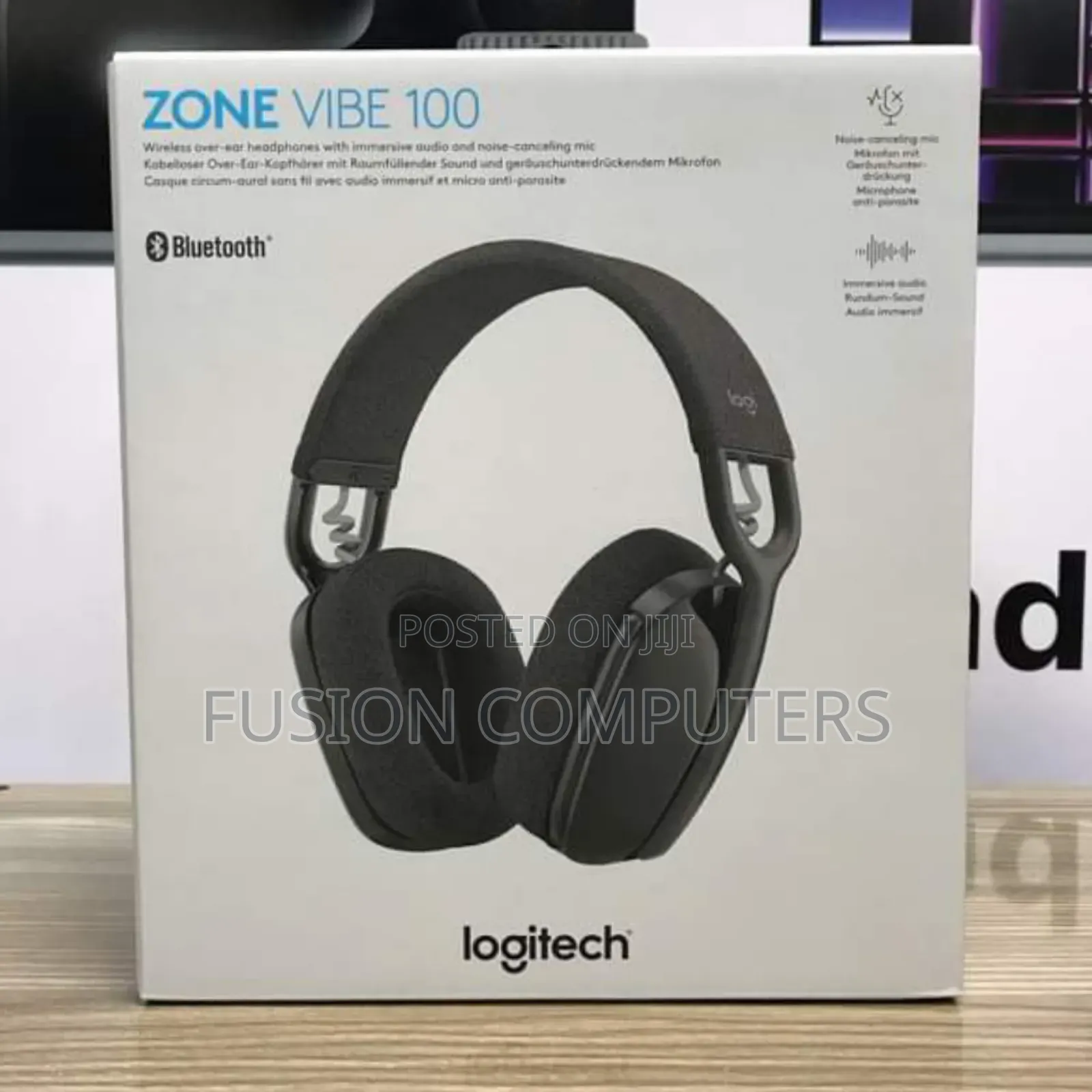 Logitech Zone Vibe 100 Wireless Noise Canceling Headset