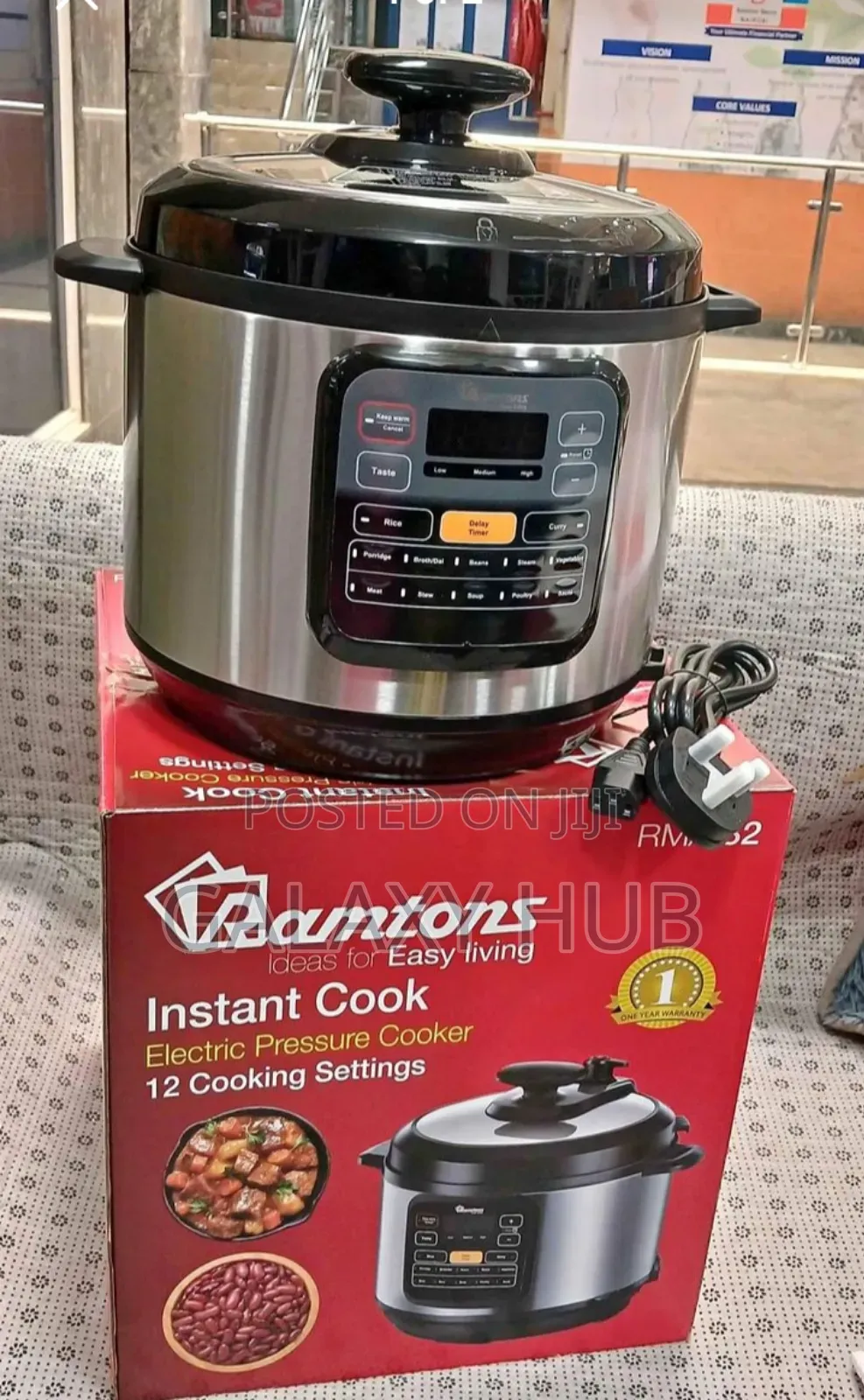 *Ramtons Electric Pressure Cooker 6litres