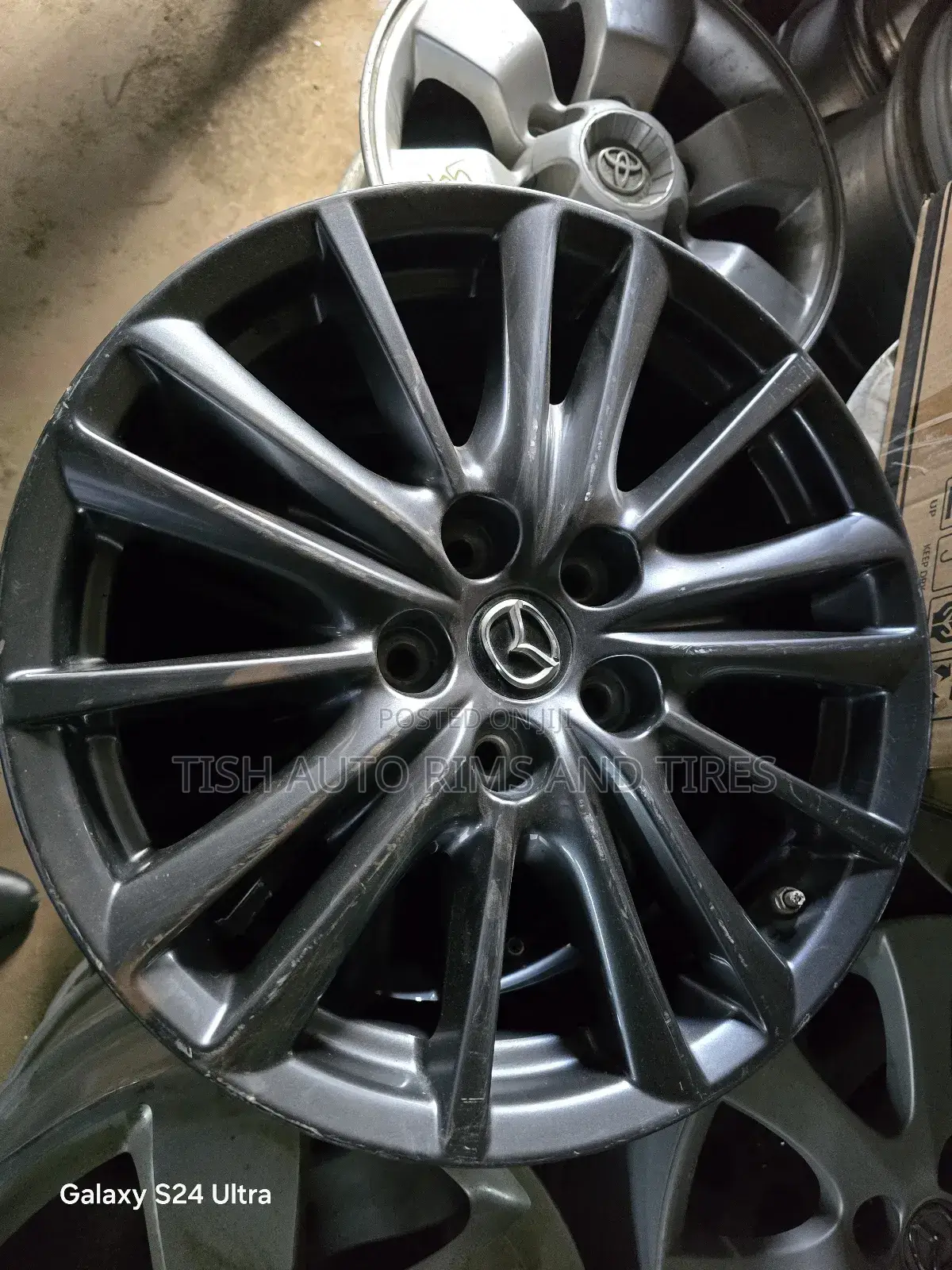 Dark Gray Original Mazda 17 Inch Rims Set