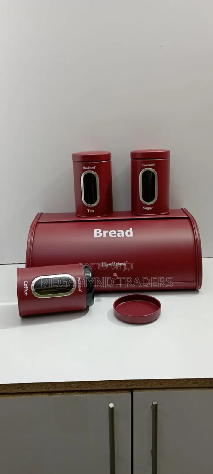 Bread Bin Set/3pc Bread Bin With Canisters/Bread Storage Bin