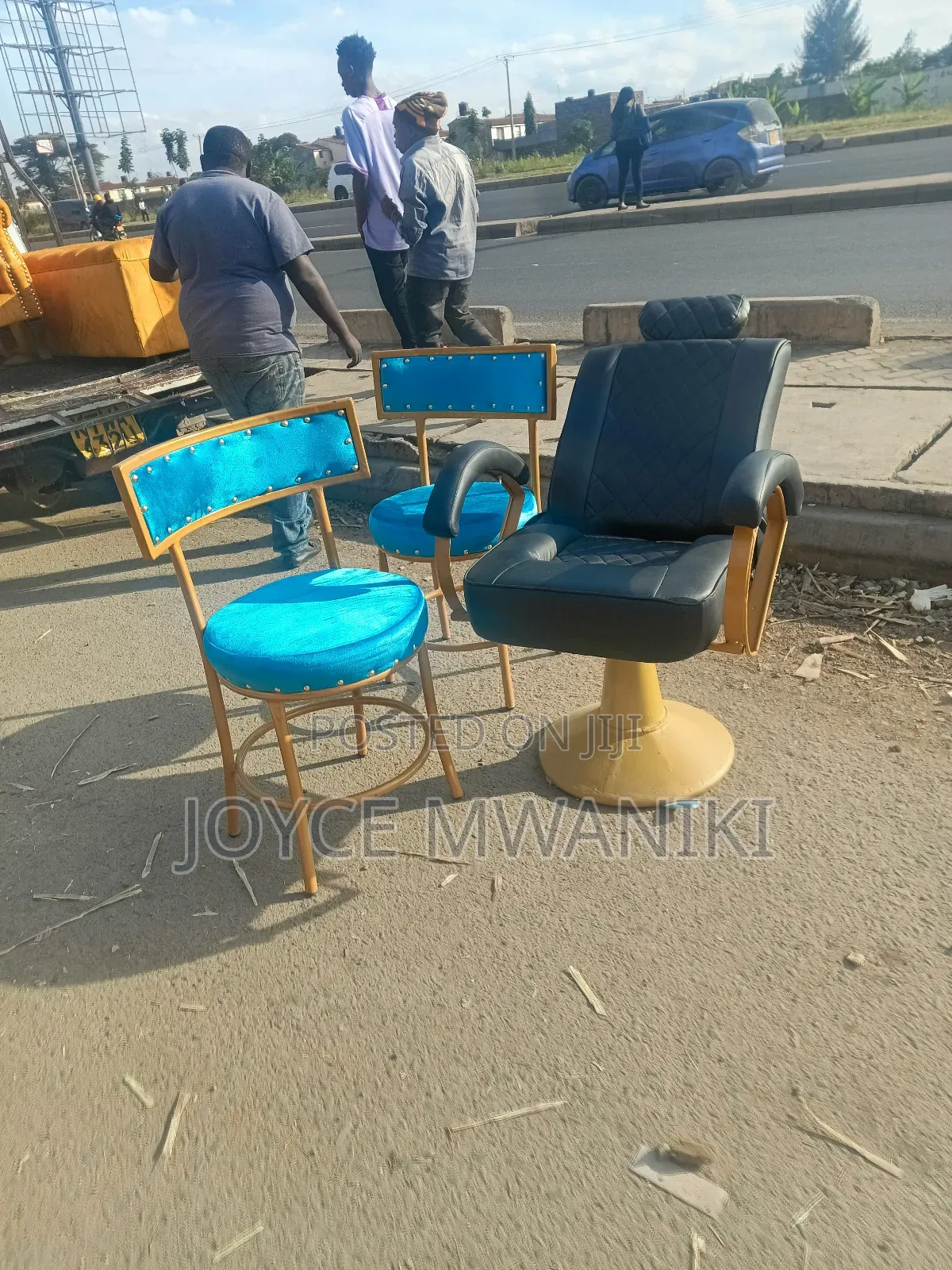 Makeup Chair and 2 Manicure Chairs 
