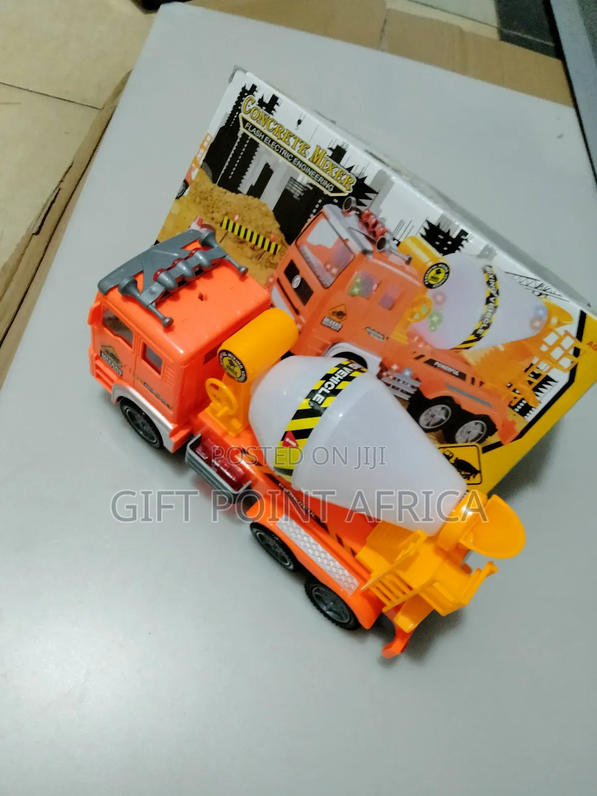 Battery Operated Concrete Mixer Toy for Kids
