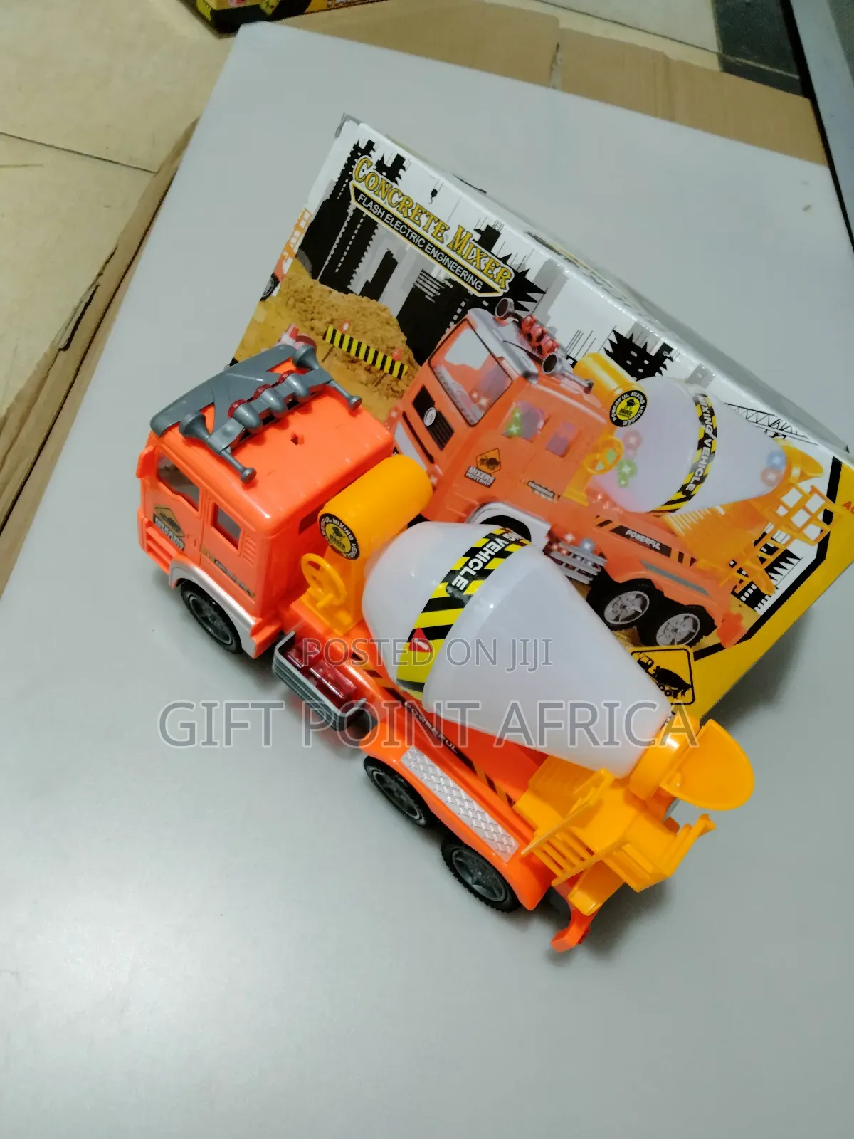 Battery Operated Concrete Mixer Toy for Kids