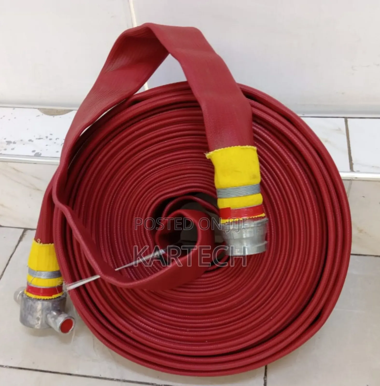 30M Durable Rubber-lined Red Delivery Hose -2.5 Inch