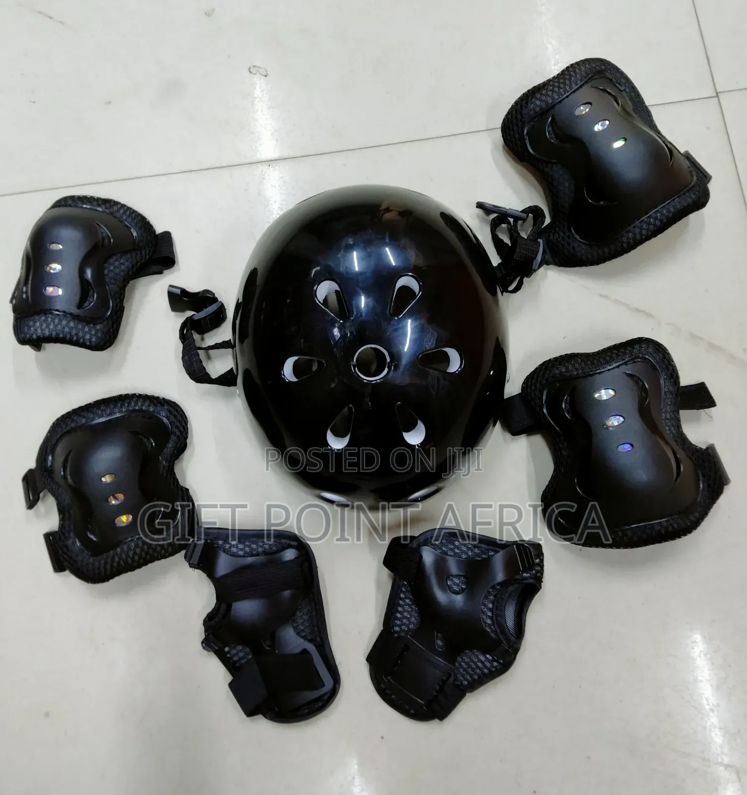 7 In1 Black Kids Protective Gears